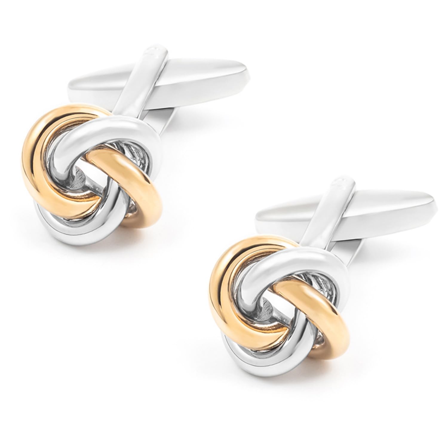 Silver Plated Spiral Shape Cufflinks Stylish Formal Bussiness Corporate Gift For Men