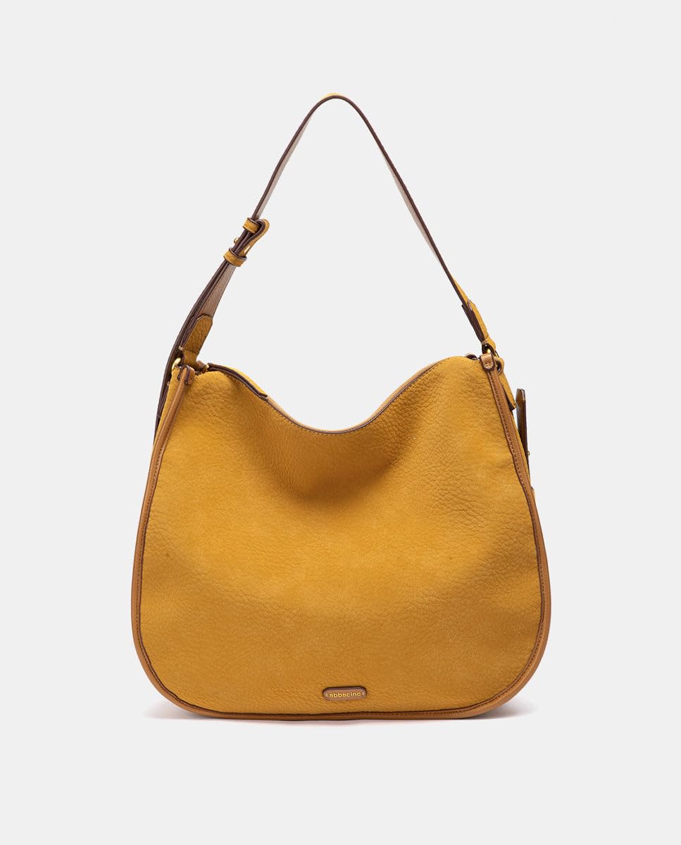 Abbacino Borsa a tracolla in materiali riciclati ambra. Ambra