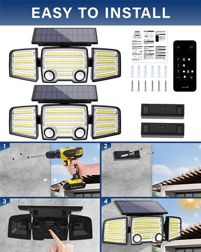 SIDSYS Solar Outdoor Sensori di Movimento Luci