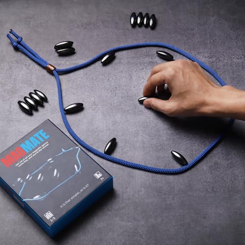 Image of MAGMATE Spin Original Magnetic Board Game - Ages 3+ Fun Strategy & Educational Game for Kids & Adults - 18 Spinny Magnets, Travel Bag and Lanyard
