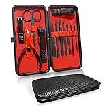 Manicure Set, Pedicure Set Nail Clippers, 12 Pieces Premium Stainless Steel Manicure Kit with...