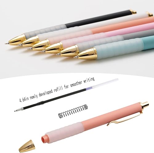 Miniatura 3 de HuoHuair Bolígrafos de punta fina, bolígrafos de escritura suave, bolígrafos personalizados a granel, bolígrafos coloridos Flair, tinta negra,