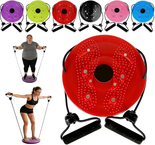Machine à tordre la taille pour exercices de base et de jambes, sculpteur de corps rotatif à 360° avec cordon de serrage réglable et masseur de pieds