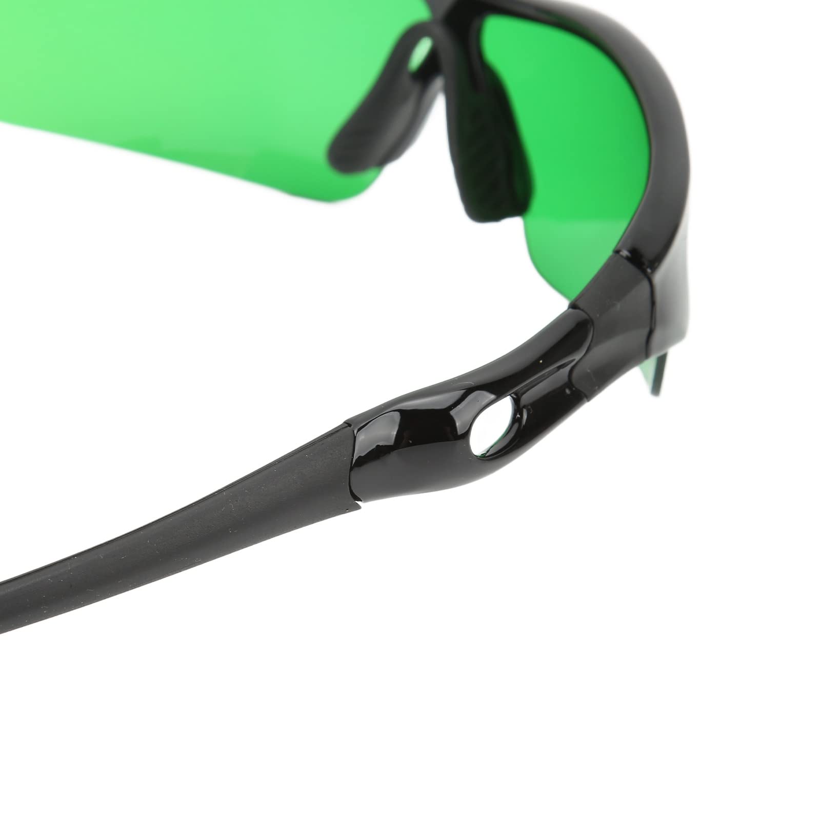 Okulary do Uprawy, Okulary Ochronne PC LED do Filtrowania UVA i UVB, Osłona światła Bocznego, Wygoda na Nosie, Dodatkowa Soczewka w Zestawie, Pracy w Namiocie Uprawy w Szklarni (GREEN)
