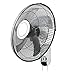 SHKUU Sockellüfter 16' Wandventilator, 3 Geschwindigkeitsstufen, 90 Grad oszillierend für Industrie, Gewerbe, Wohn- und Gewächshausnutzung 110 W 110
