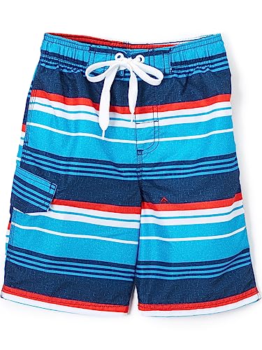 Image of Kanu Surf Boys' Victor Stripe Quick Dry Beach Board Shorts Swim Trunk