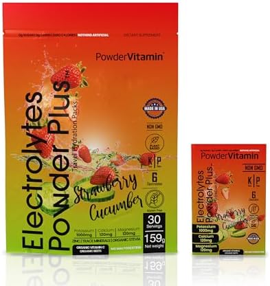 Amazon.com: PowderVitamin Electrolytes Powder Plus, Keto, Raspberry ...