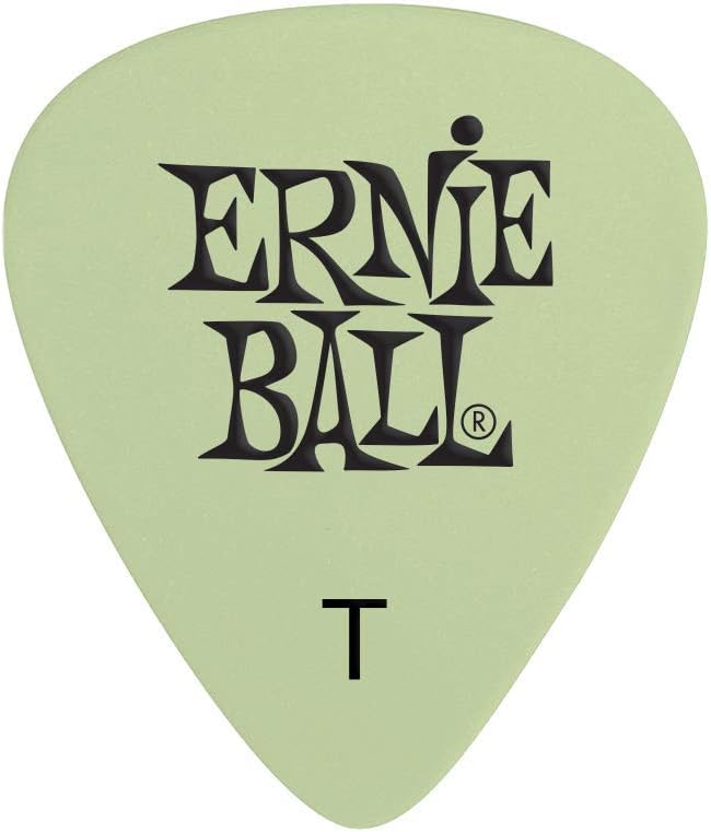 Ernie Ball Guitar Picks, Thin, Super Glow, 12-pack (P09224)