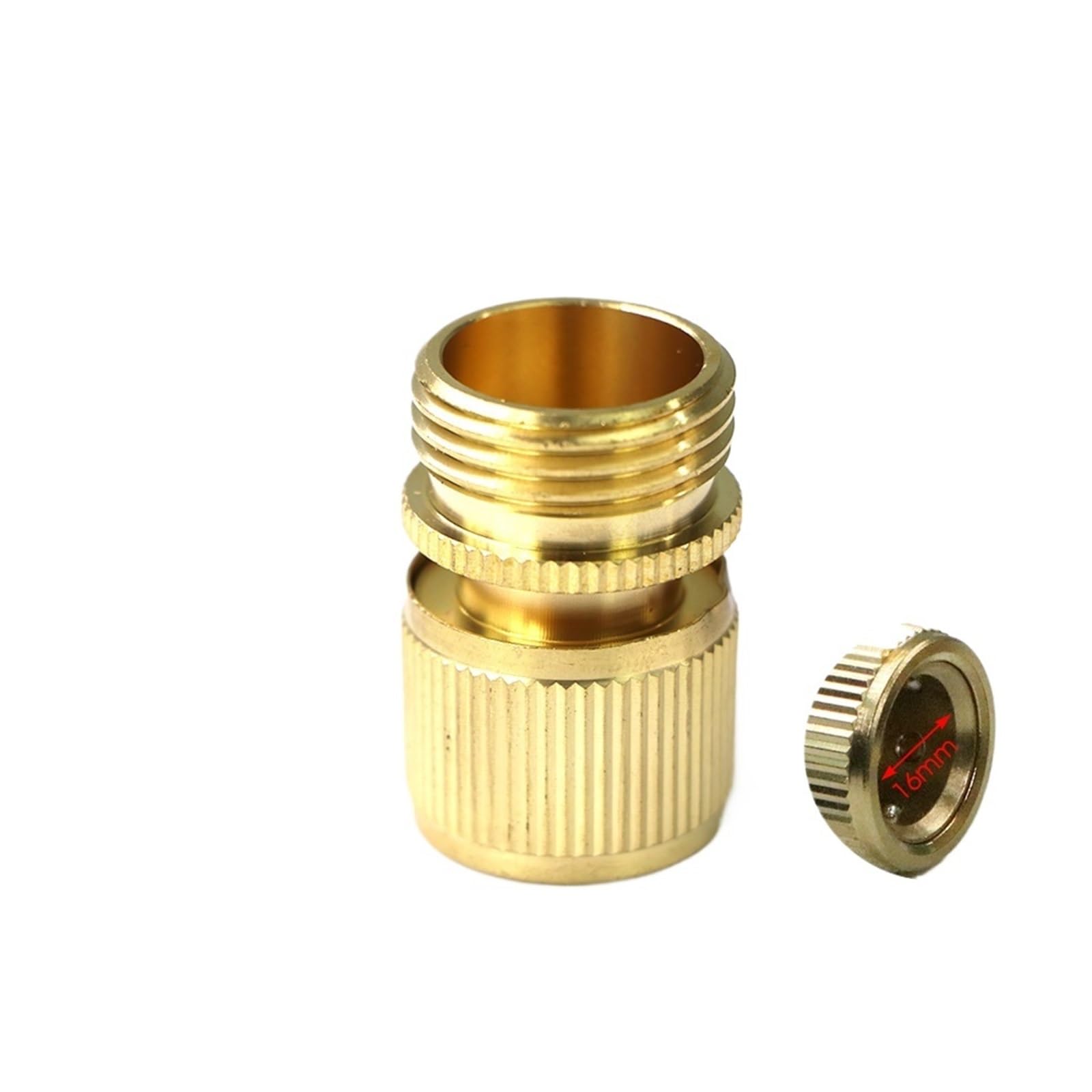Sfoikvg Men's D-Usa- Hose Connector Repair Jiont Brass 1/2" 3/4" /Fe Thread Quick 16.0Mm Nipple Adapter For Garden Hose Tap Watering Tube For Outdoor Taps(D-Usa-)