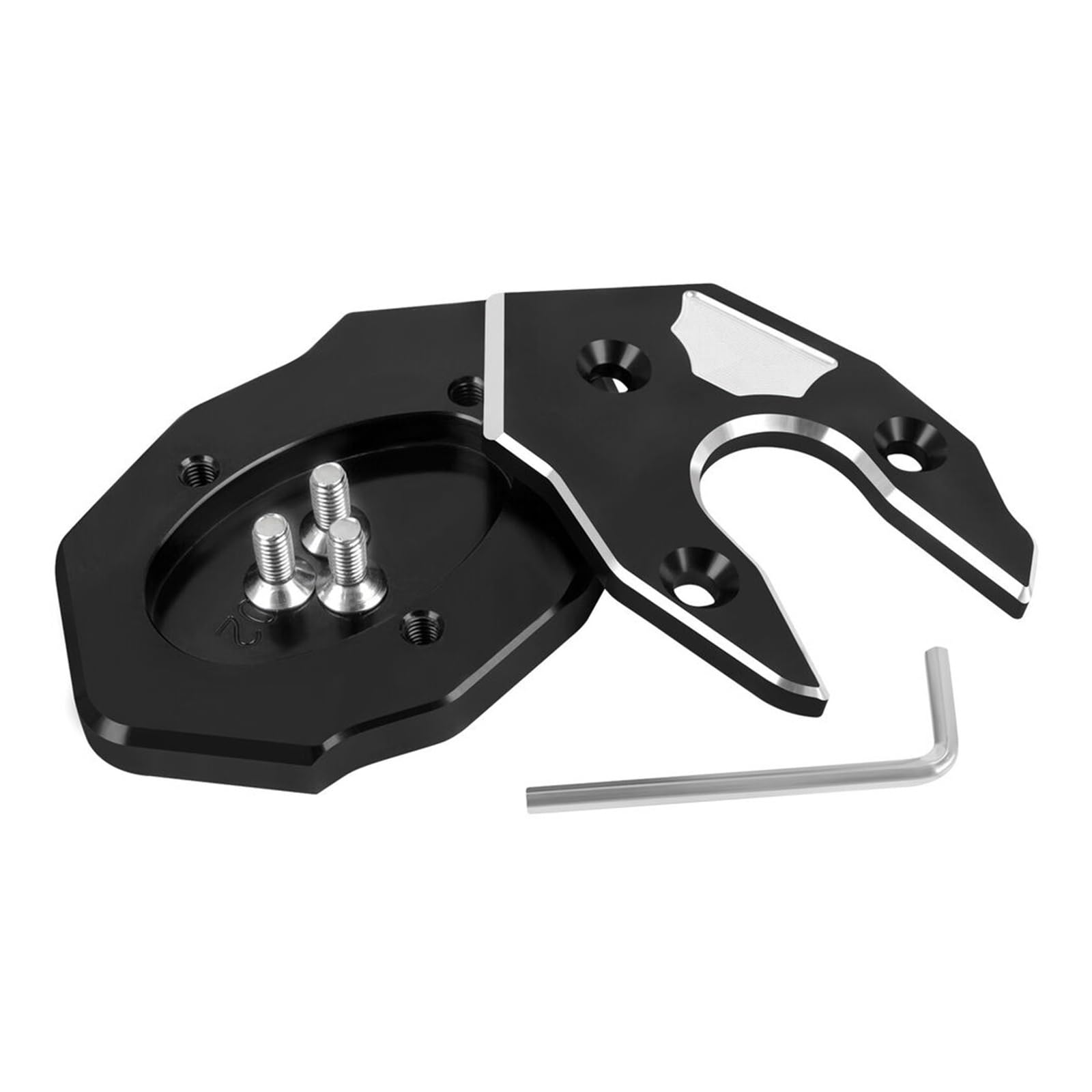 Prolongateur De Béquille Latérale Moto En Aluminium CNC - Évite L'enfoncement Sur Sol Mou - 4