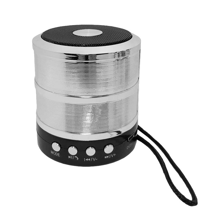 Image of MZ 887 (Portable Bluetooth MINI Speaker) 5 W Bluetooth Speaker (Silver, Stereo Channel)