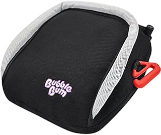 BubbleBum Inflatable Booster Seat - Travel Booster Seat - Car Booster Seat - Hybrid Booster Seat - Portable Booster Seat for Car - Foldable & Narrow Slim Design - Perfect for Kids 4-11yrs Old - Black