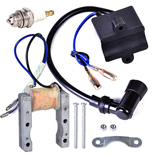 Buy Ignition Coil + Stator coil + Sparkplug for 49cc 50cc 60cc