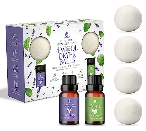 10 Best Essential Oil Dryer Balls for a Fresh Laundry Experience 9 Pursonic Laundry Wool Dryer Balls with Essential Oils