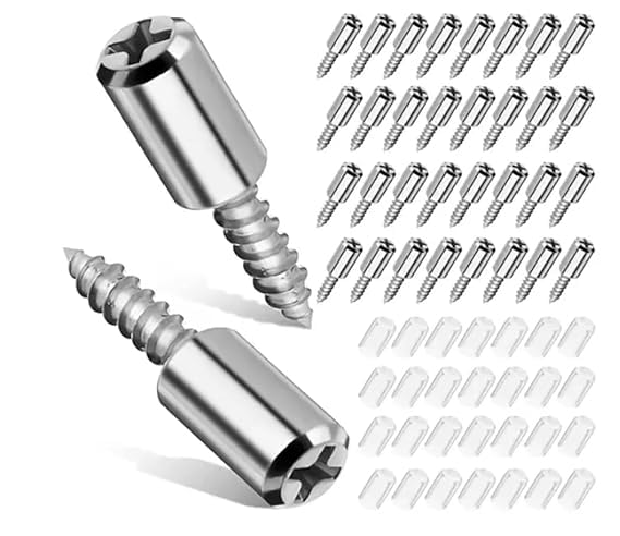 Veemok Self-Tapping Shelf Support Pins with Non-Slip Silicone Sleeves – Nickel-Plated Metal Shelf Pegs and Brackets for Cabinets, Bookcases, and Furniture (Hole-Free Installation) (100, Silver)-image-15