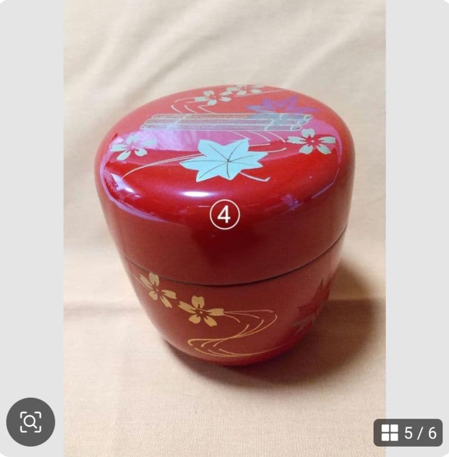 Amazon.co.jp: 木製•木乾 蒔絵 漆塗り 漆器 棗 茶道具 まとめ売り 単品