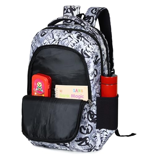 Image of MY FAV 16 inch Anime Design Printed Backpack | Durable Polyester 30 Liter Anime Print Bag | Perfect for School, College, Office, Travel | Multiuse Laptop Backpack | Long Lasting Print, Pack of 1