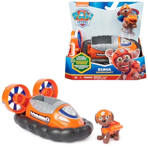 Paw Patrol Patrulla Canina - VEHÍCULO AERODESLIZADOR Y Figura Zuma - Patrulla Canina Juguetes - 6069048 - Juguetes Niños 3 Años + - Regalo Niño 3 Años +