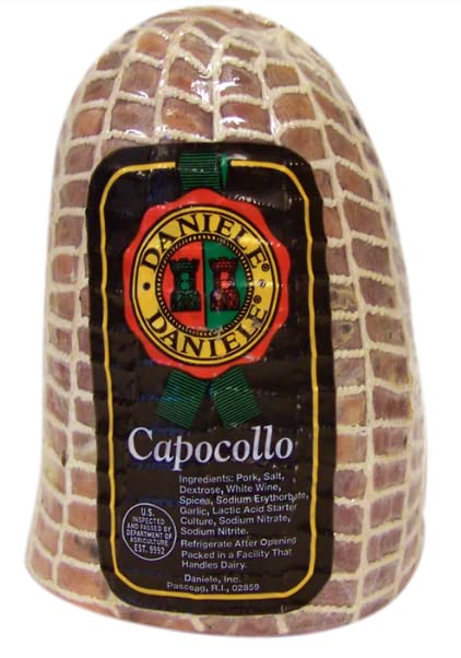Capicola Capocollo "Copa" de estilo italiano, 2.5 libras - 3 libras de peso medio