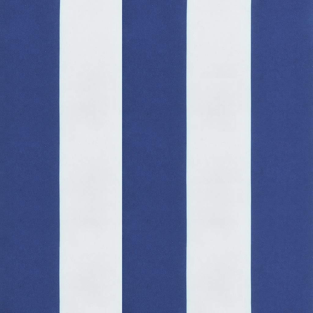 Klappbare Gartenliege Blau-Weiß 175x54 cm mit Wasserabweisendem Oxford-Gewebe für Strand, Balkon, Terrasse und Camping, Verstellbar für Entspannung und Sonnenbaden