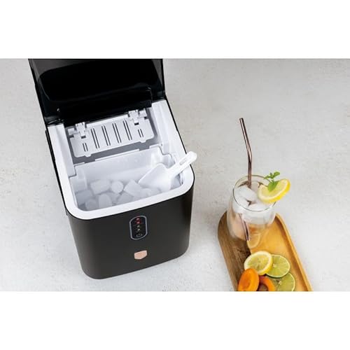 Eismaschine, Eiswürfelbereiter Mit Selbstreinigungsfunktion, 8 Eiswürfel in 6 Min, Black Rose Collection, 120w 7 Eismaschine, Eiswürfelbereiter Mit Selbstreinigungsfunktion, 8 Eiswürfel in 6 Min, Black Rose Collection, 120w