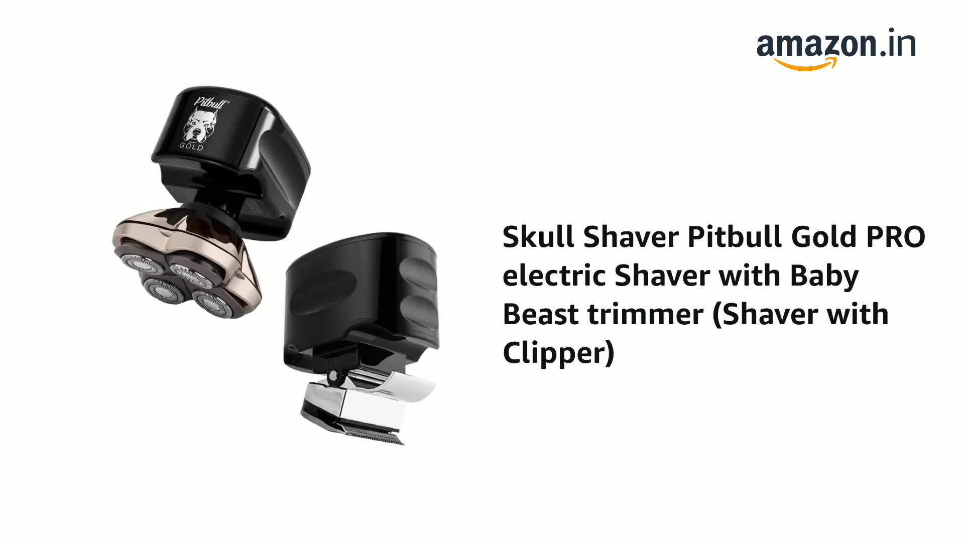 Skull Shaver スカルシェーバー Pitbull Gold PRO Pitbull Gold PRO Head and Face Shaver | USB charging cable