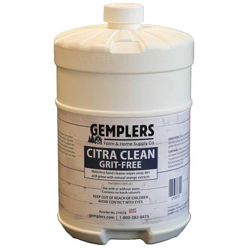 Gempler's Citra Clean Hand Cleaner, Grit Free, 1 Gallon