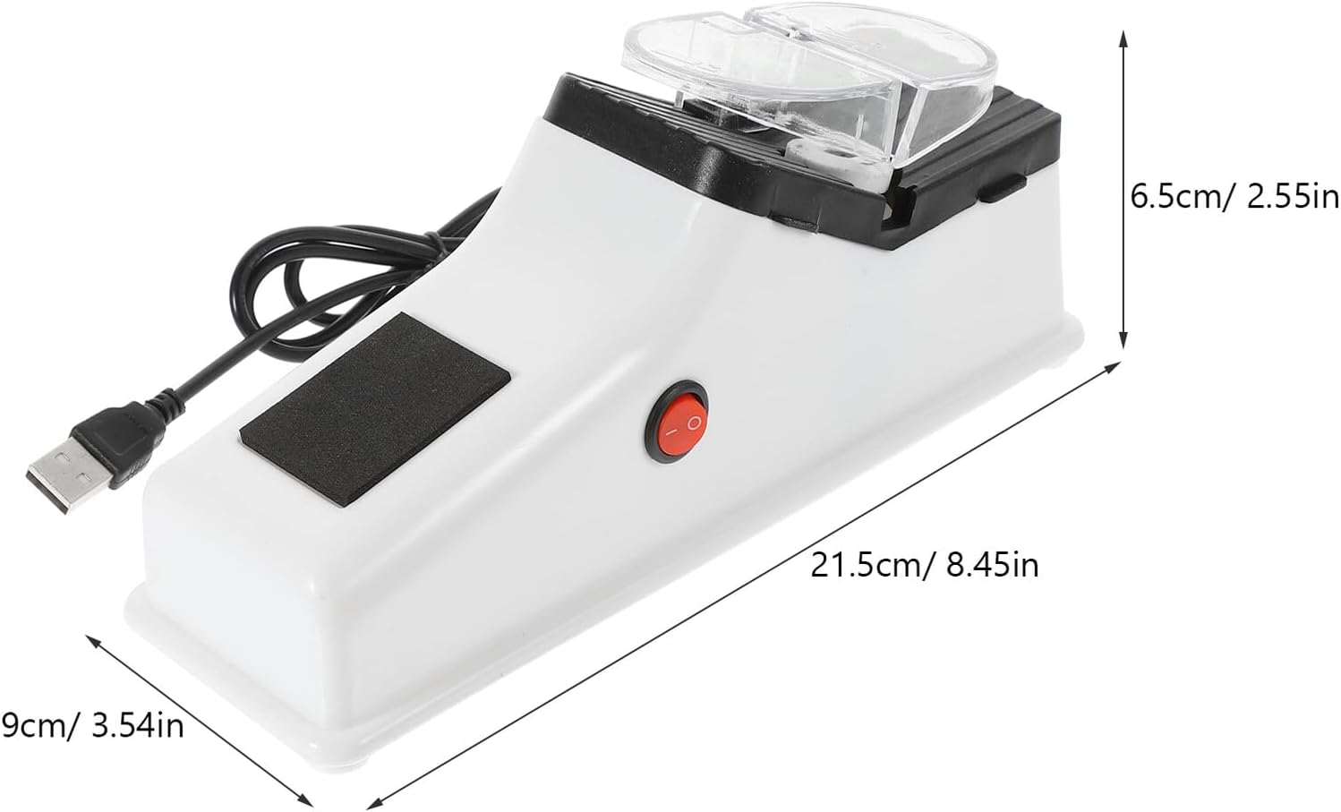Electric Knife Sharpener USB Powered Fast Polishing Kitchen Tool Start Suitable for Stainless Knives Home and Restaurant Use