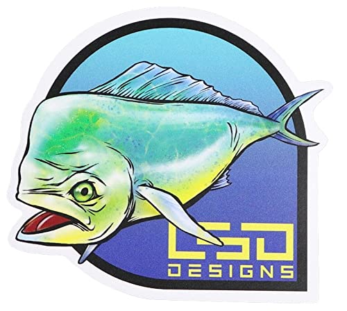 Love Soul Dream 屋外耐候性ステッカー フィッシュ #カートゥーンシイラ