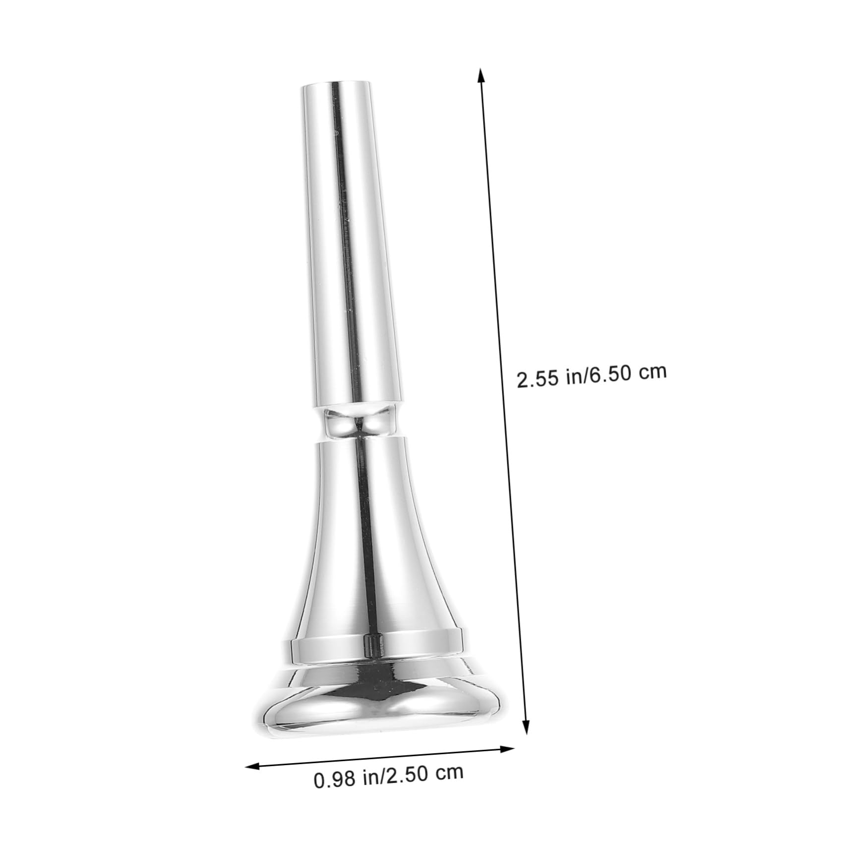 Toyvian Horn Copper Mouthpiece Replacement Part Durable Instrument Tool for Beginners Smooth Polished Surface Lightweight and Portable for Concerts and Gatherings