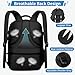 ZOMFELT Travel Backpack for Women Men, Carry on Backpack, TSA 15.6 inch Laptop Backpack Flight Approved, Personal Item Travel Bag Nurse Bag Casual Daypack for School Weekender Business Trip, Black