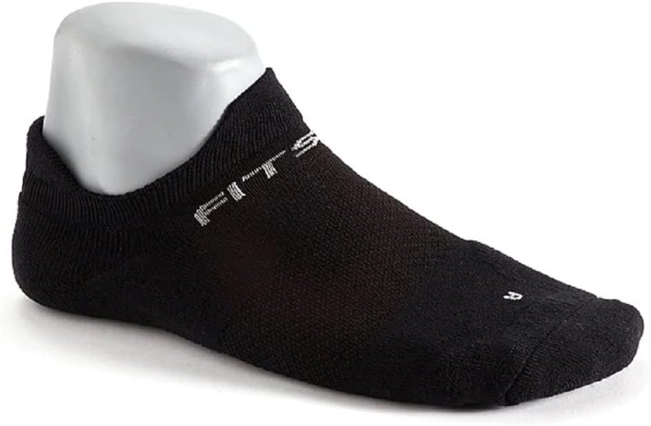 F4 No Show Sock, 3-Pack (Black, Medium)
