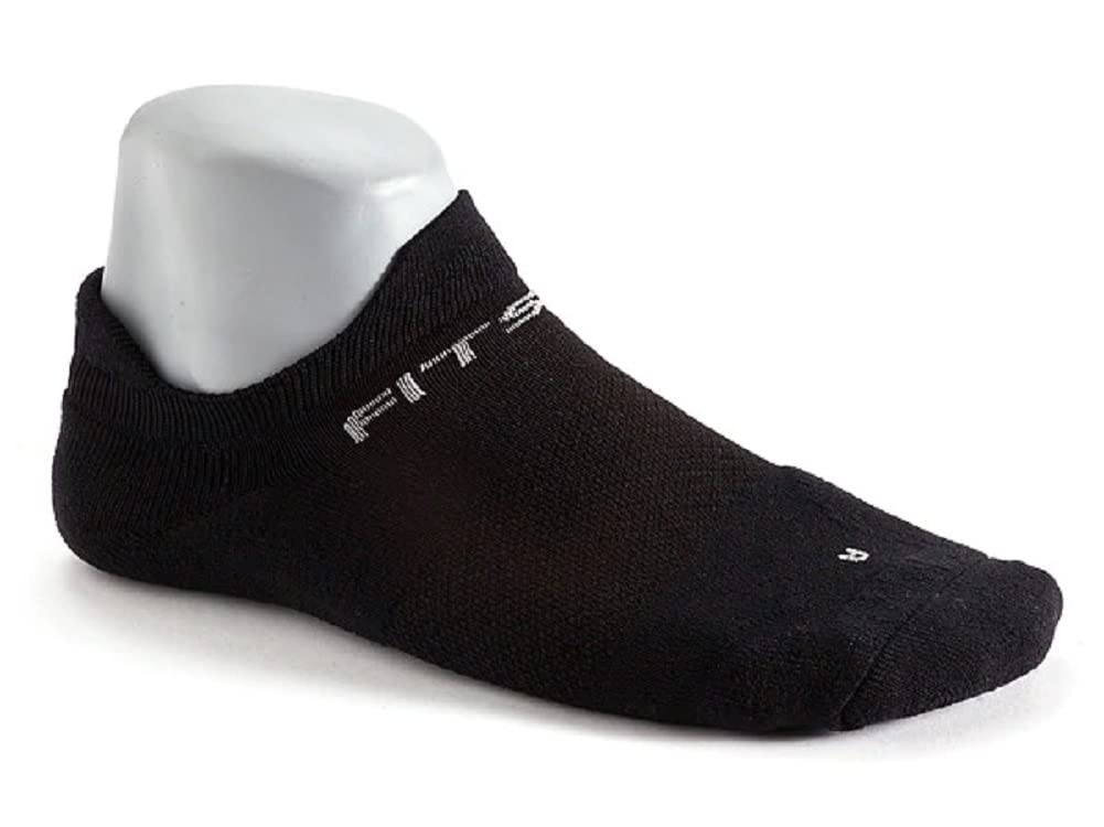 F4 No Show Sock, 3-Pack (Black, Medium)
