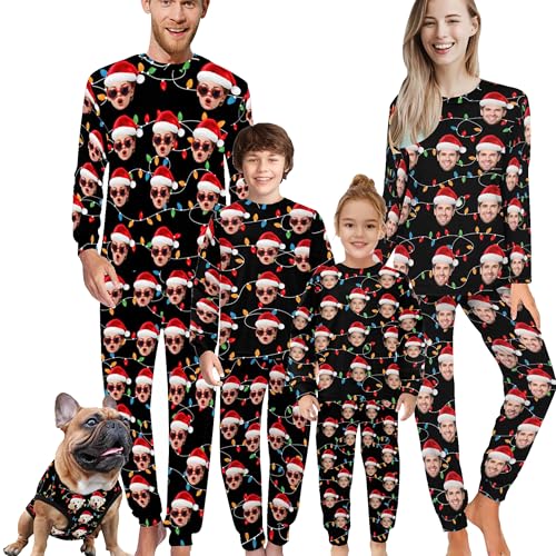 Artsadd Custom Matching Christmas Pajamas for family Personalized Matching Family Pajamas Sets for Men Women4