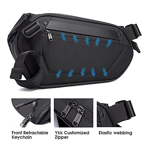 Image of BANGE Sling Bag for Men, Lightweight Crossbody Bag Backpack,Waterproof Travel Chest Bag For Cycling