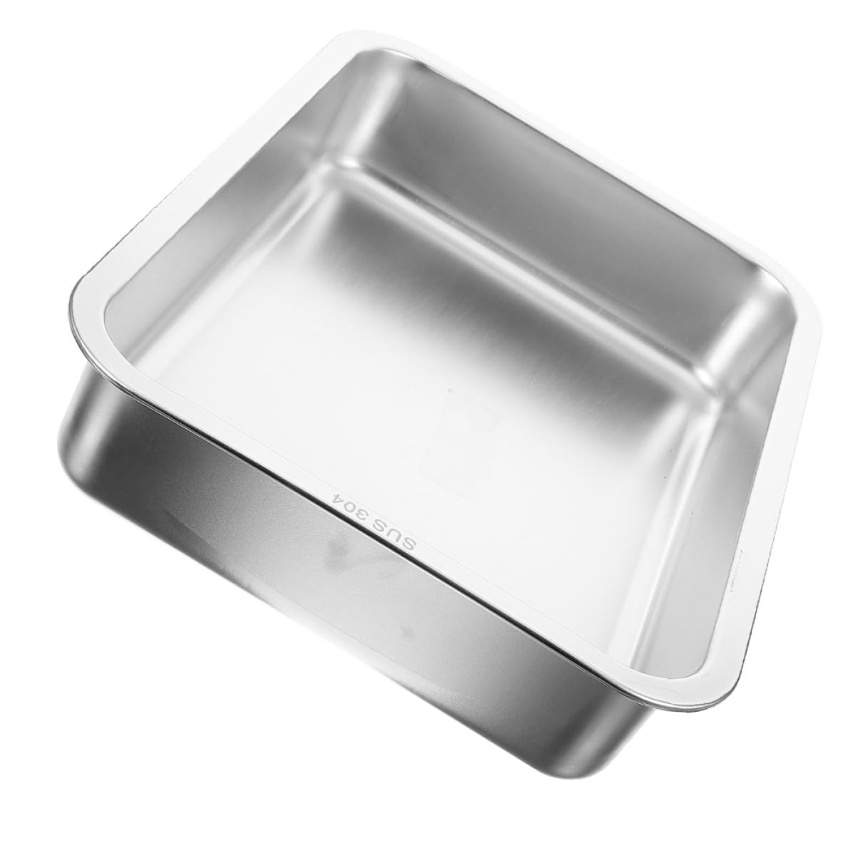 Robuste Katzentoilette aus Edelstahl und Stabilem Boden Geruchsneutral und Klebefrei mit Offenem Design für Kleine Katzen und Kätzchen