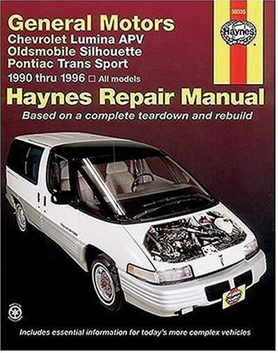 Libro de mecánica Chevrolet Lumina APV para mantener y reparar furgonetas GM de 1990 a 1996