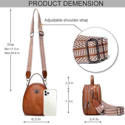 Image of Lightweight Small Crossbody Bags Shoulder Bag for Women Stylish Ladies Cell Phone Purse and Handbags Wallet