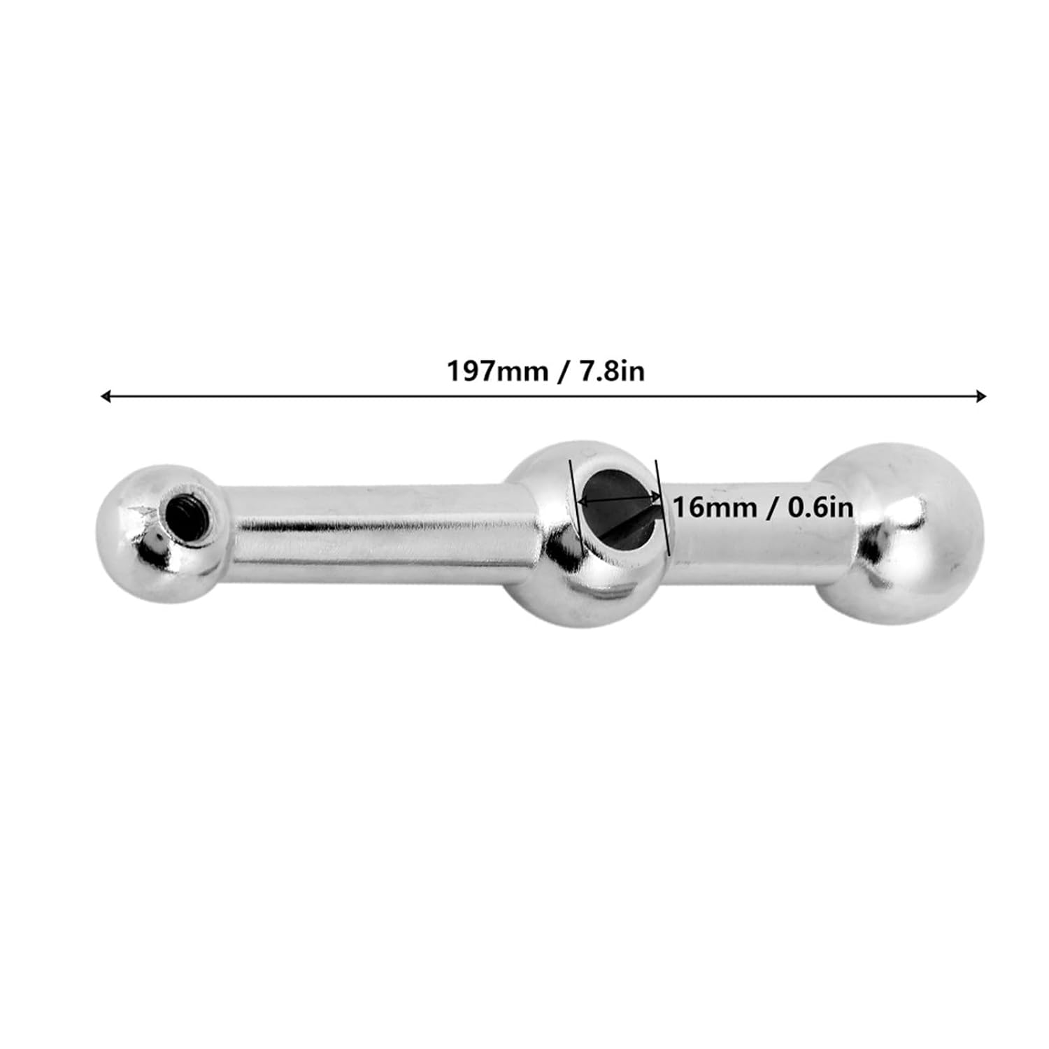 16mm Milling Machine Ball Table Handle, 3 Ball Crank