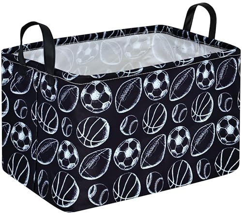 Image of MAIZMZ Kids Hamper Storage Bins Organizer Toy Box Laundry Basket Large Canvas Collapsible Chest for Home /Dorm /Kitchen /Pet /Office /Closet /Shelf /Gift Baskets