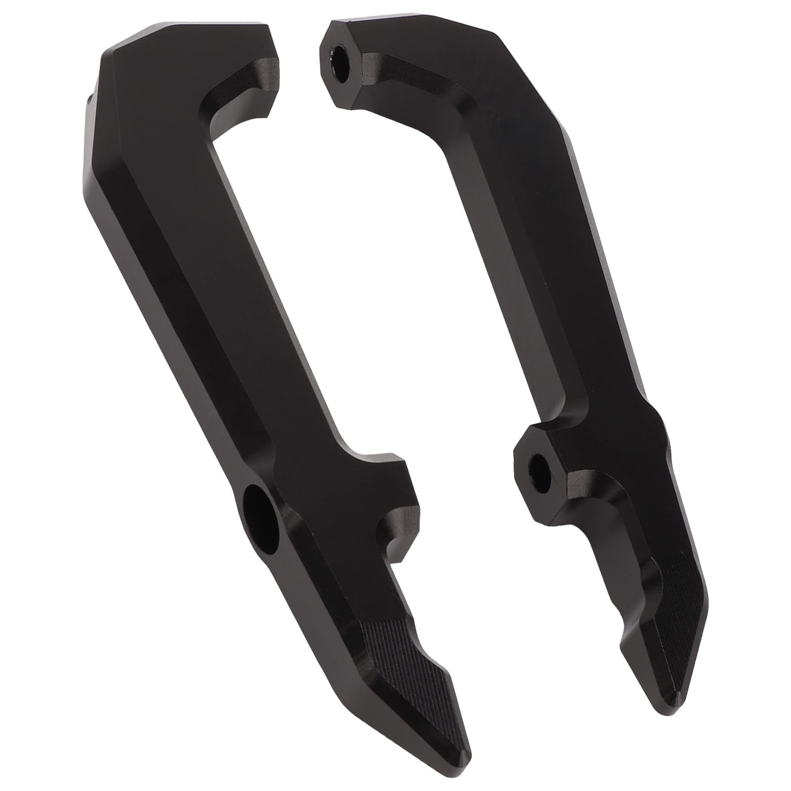Asas de Agarre para Pasajero, Aleación de Aluminio, 2 Piezas, Barra de Agarre para Asiento Trasero de Motocicleta a Prueba de Viento para Modificación de Motocicleta (negro)
