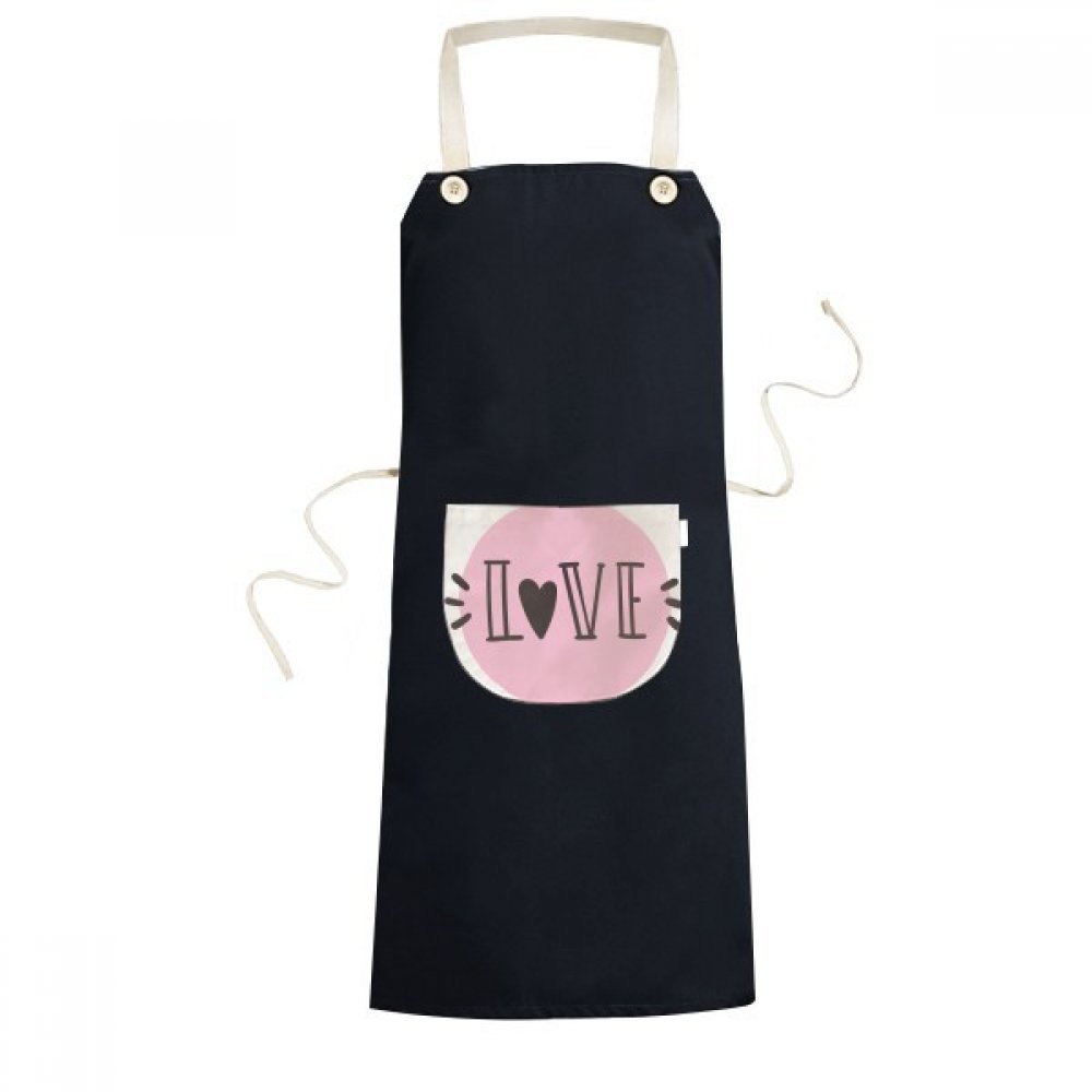 Tablier l'amour rose avec poche pour cuisiner en duo et pâtisser le dimanche