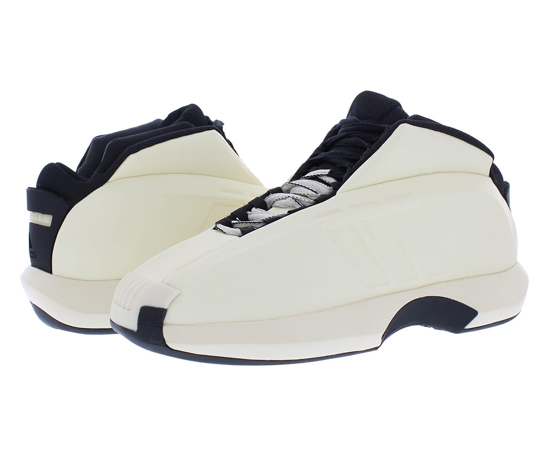 adidas Crazy 1 Mens Shoes Size 6.5, Color: Wonder White/Wonder White/Core Black