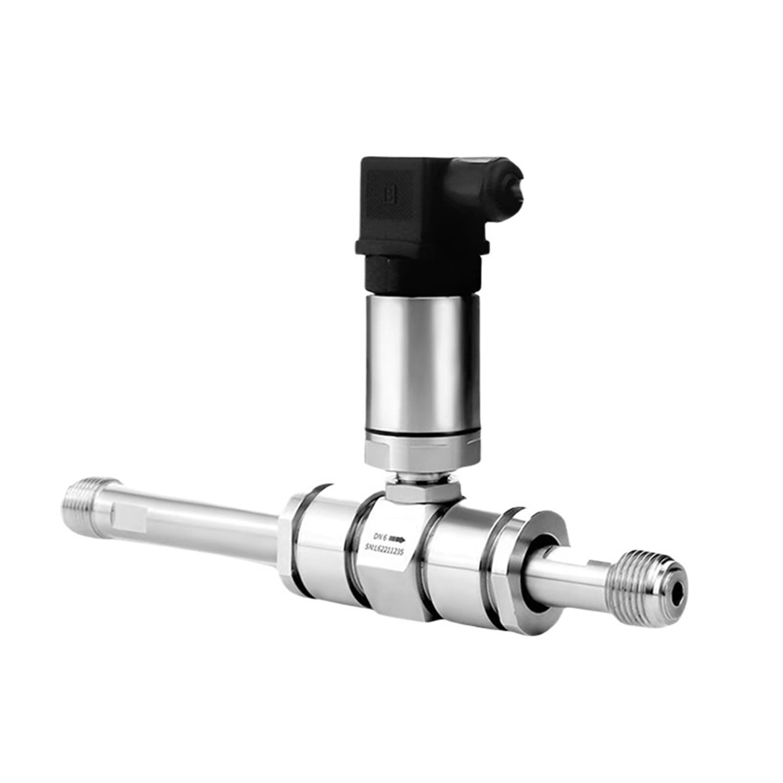 VKvmNYlxx DN15 DN20 Liquid Turbine Flow Meter, 4-20mA Male Thread, SS304, Hydraulic Fuel, Diesel and Pure Water Flow Sensor (DN40)