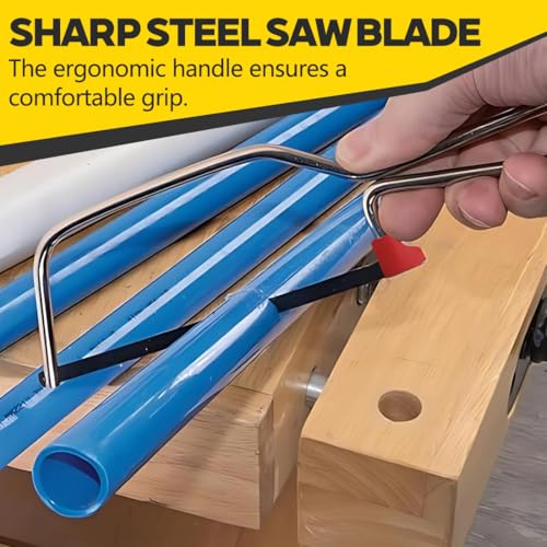 Petite scie à métaux manuelle, Junior Mini Scie à Main Mini Hand Saw pour Plastique, Tuyaux PVC, Bardeaux & Coupe de Bois – Image 5