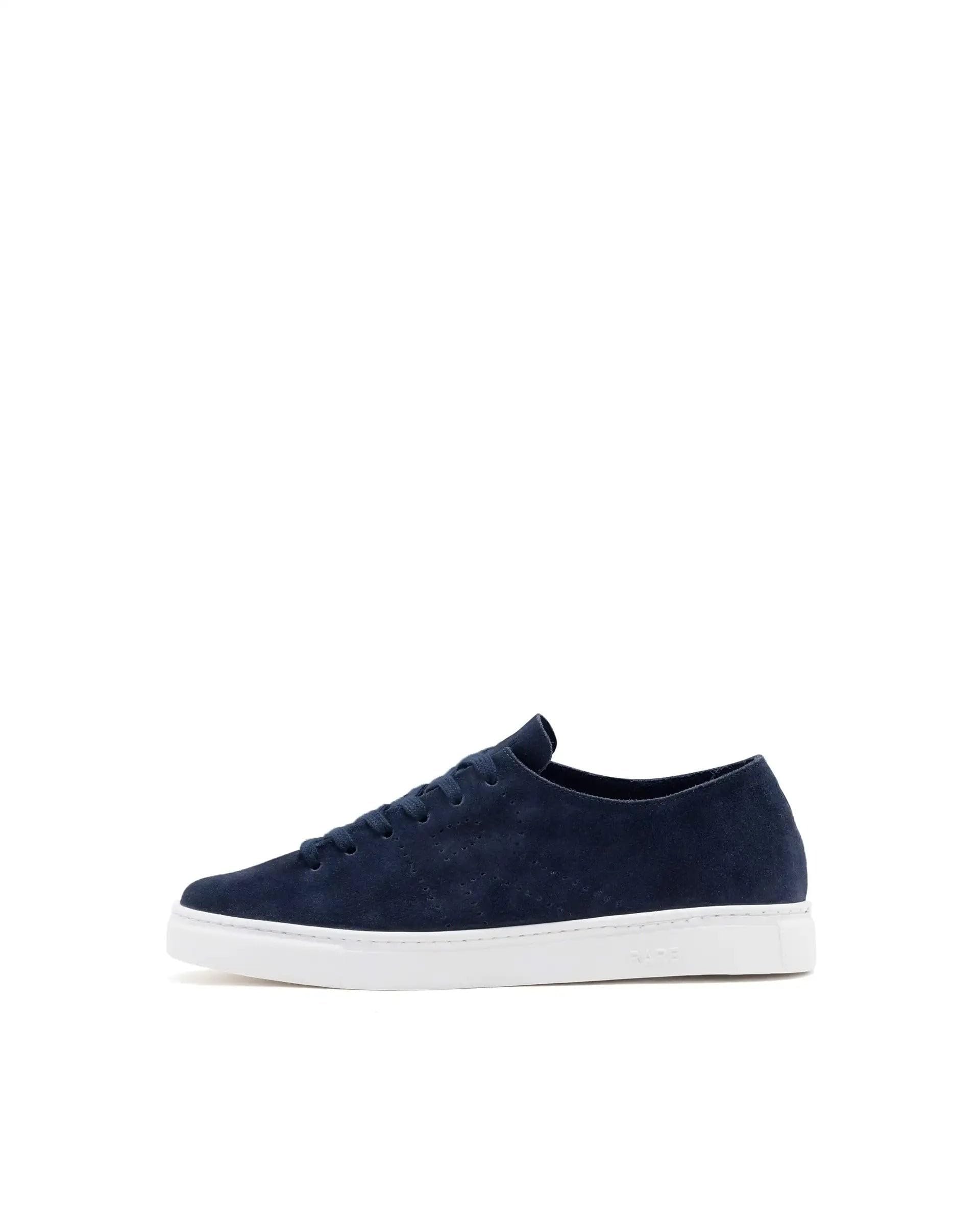 rare rabbit Men Skin Navy Suede Monotone Upper Low-Top Lace-Up Plain Shoes-picture-10