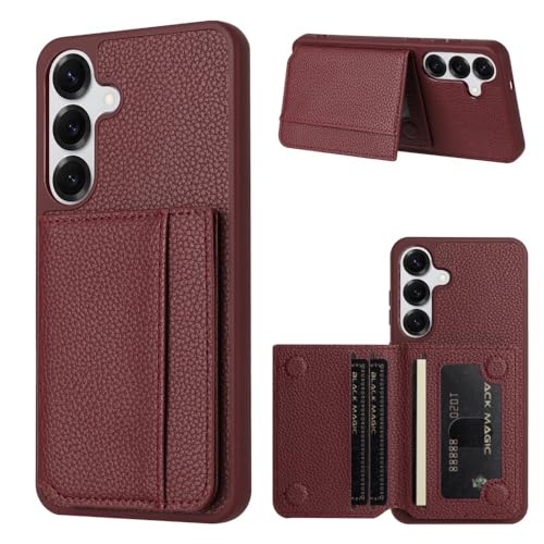 Housse portefeuille Samsung Galaxy S23 bordeaux clapet protection intégrale avec support