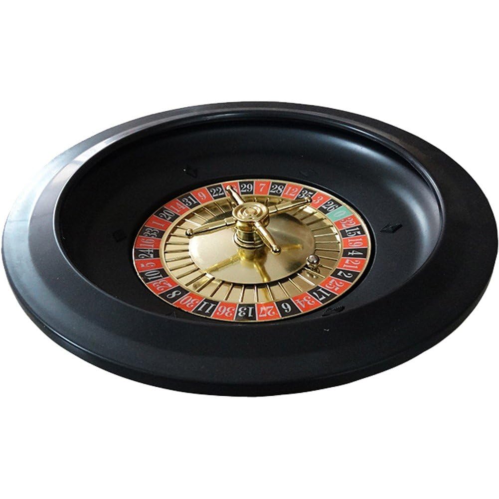 Wudaizhi Juego De Ruleta De Casino De 10 Pulgadas con Fichas De Mantel para Bar, Fiesta, Herramientas Divertidas, Juego De Mesa De Entretenimiento