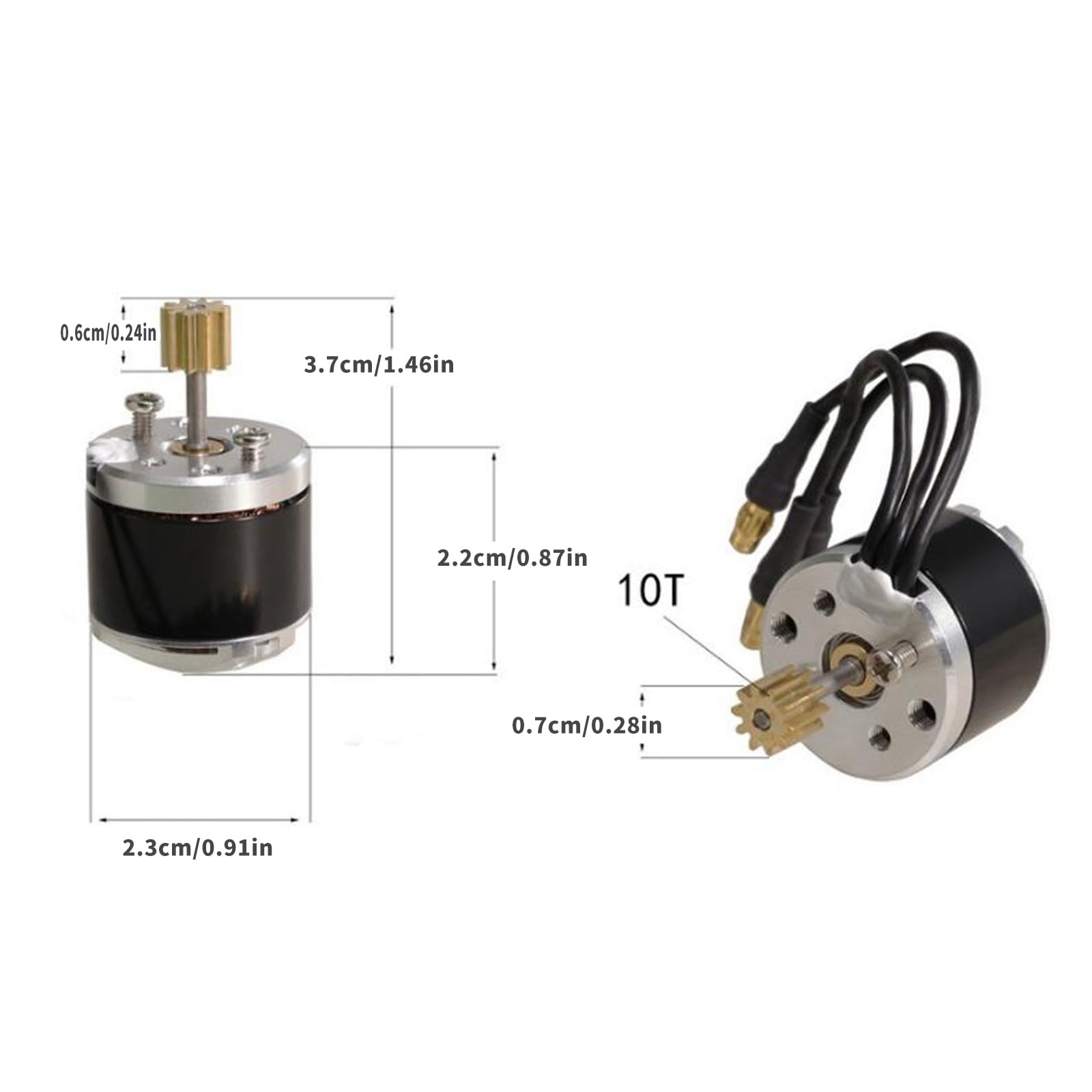 Motore brushless silenzioso adatto per telecomando, 45A ESC