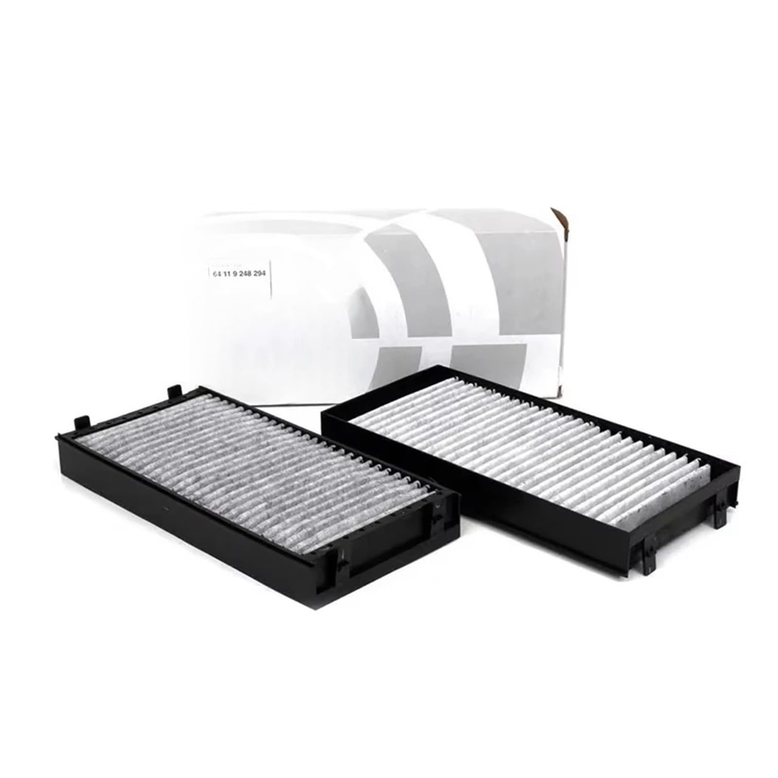 2 filtros de habitáculo for coche, compatible con BMW E70, E71, E72, F15, F16, F85, F86, X5 y X6 (64119248294). Filtro de aire de habitáculo de carbón activado.